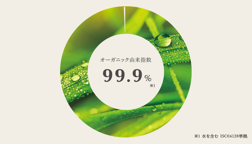 オーガニック由来由来99.9%